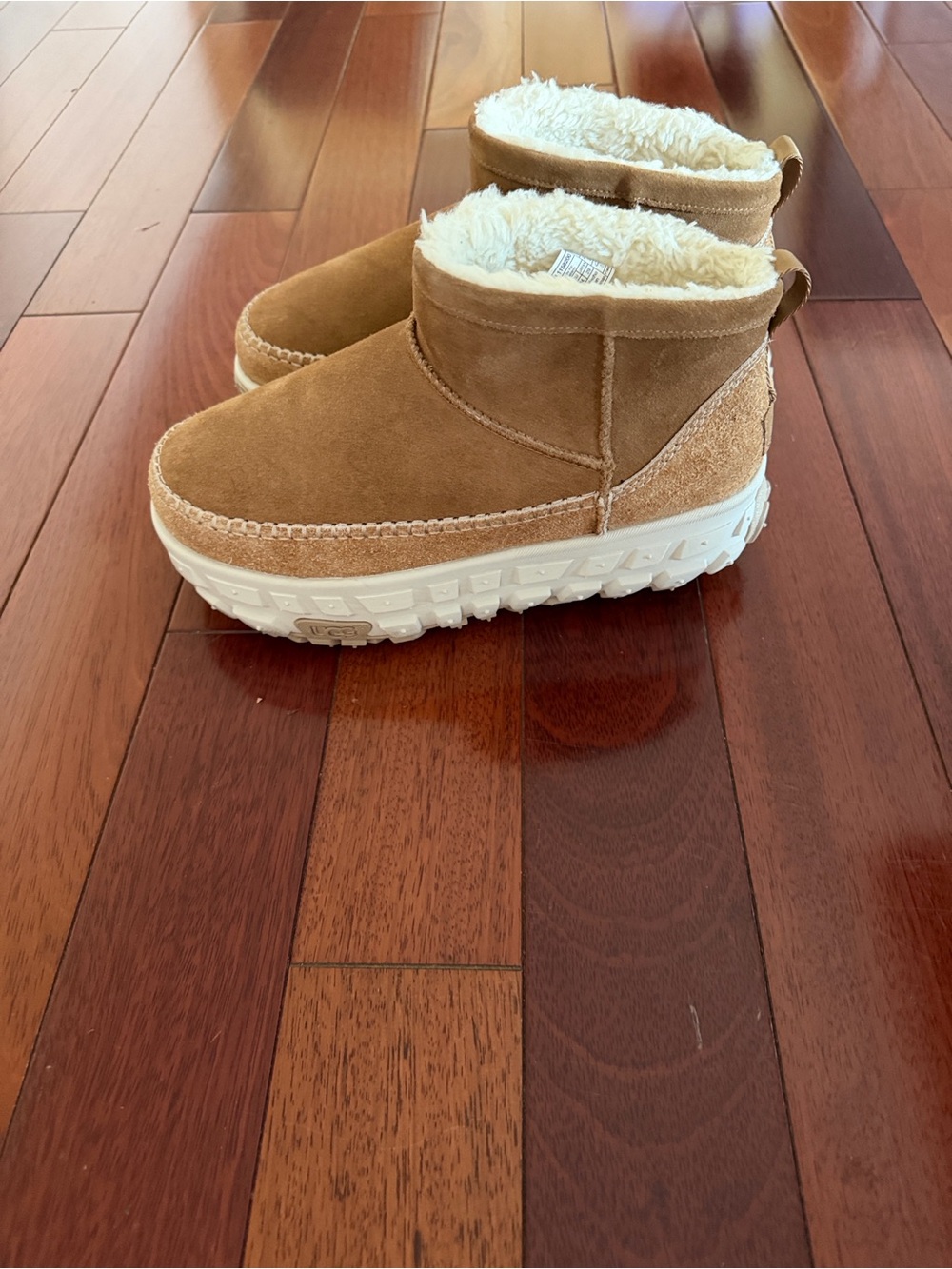 UGG Chestnut Brown Shearling-Lined Chukka Boots